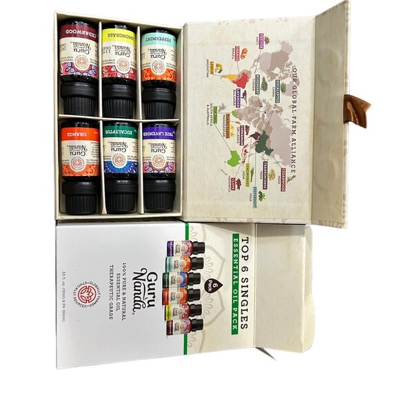NEW Guru Nanda Top 6 Singles Essential Oil Pack - Picture 5 of 5